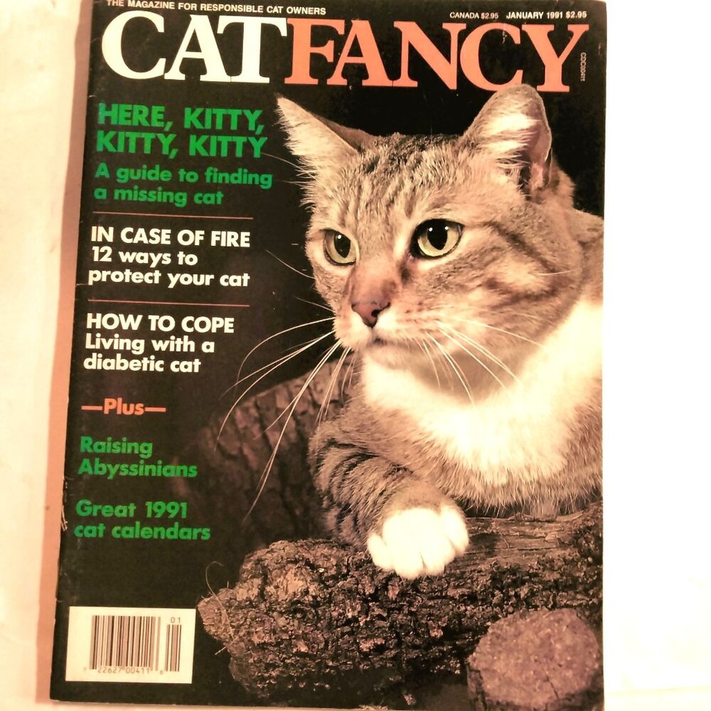 Cat Fancy Magazine Vintage January 1991